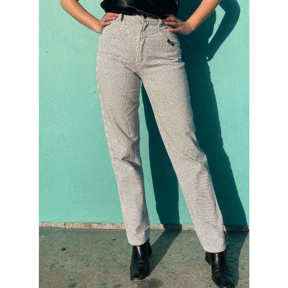 1990S SUPER HIGH WAISTED ALLOVER STAR PRINTED ROCKIES WESTERN JEANS